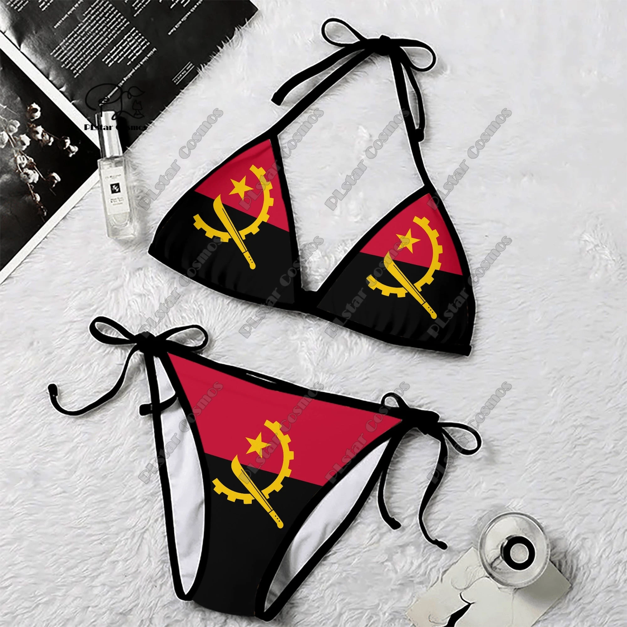 Tanzania Comoros Morocco Malawi Kenya Ethiopian Angola Mozambique Rwanda Algeria Summer Ladies 2 Piece Sexy Swimsuit Bikini Set