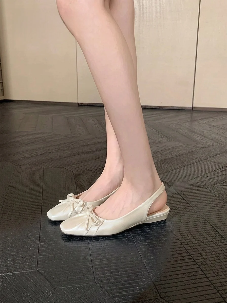 Agsdon  Style Women's Sandals Open-Toe Mary Janes Fashionable Summer Shoes PU Lined Slip-On round Toe Thick Heel