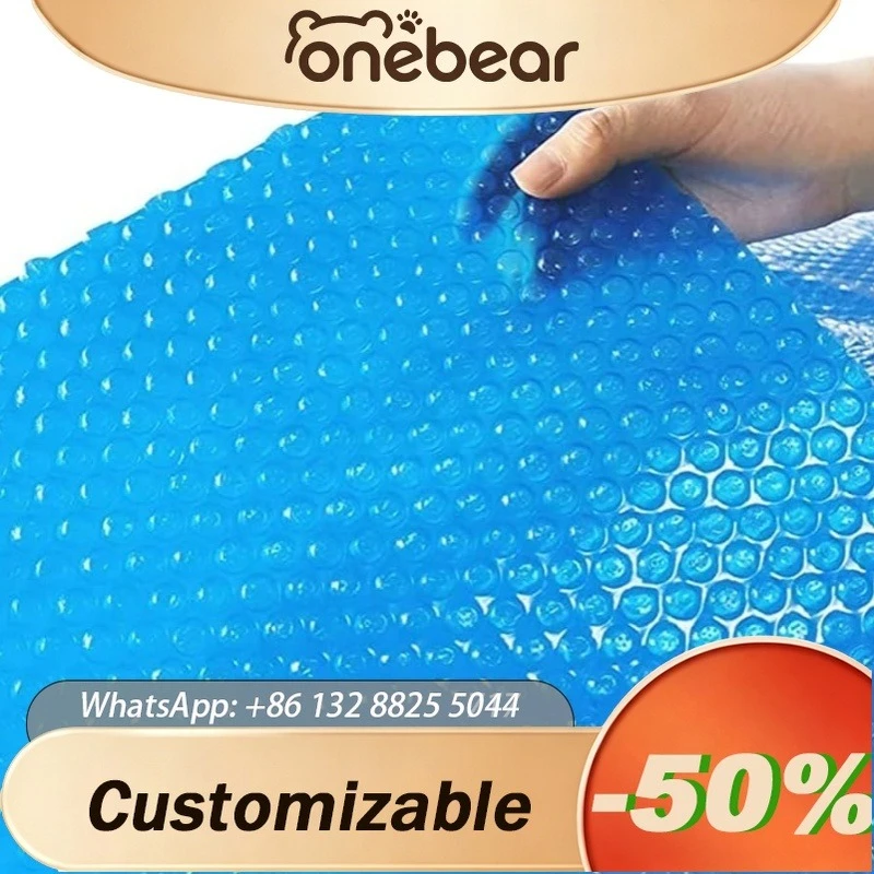 Any Size Custom Eco Friendly Solar Floating Pool Cover High Density Polyethylene Material Indoor Home Pool Plastic Cover