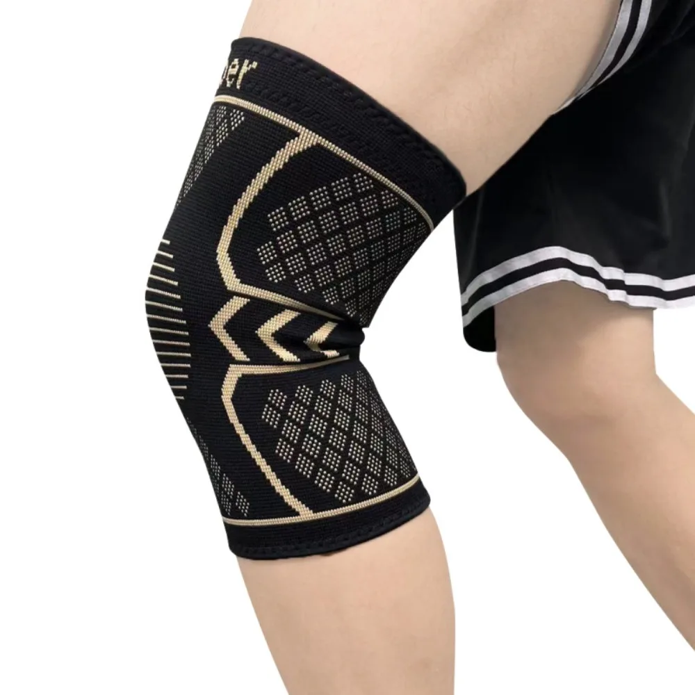 1Pc Knee Compression Black Copper Knee Braces Nylon Sports Knee Brace Sports Knee Pads Women