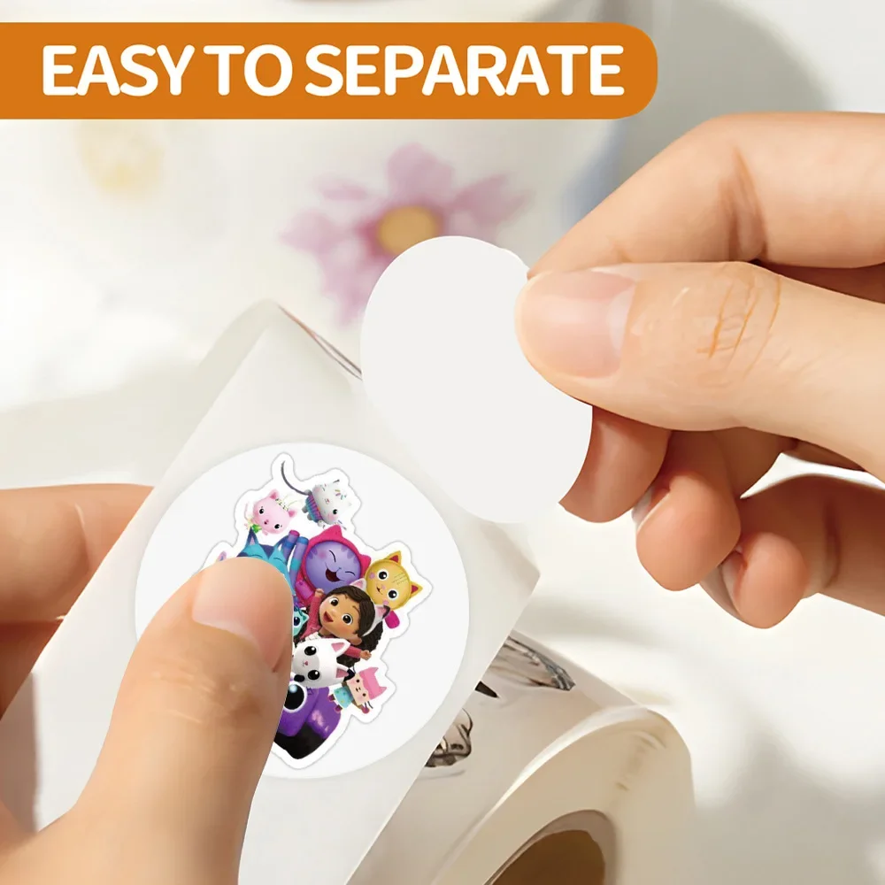 500 Stück Cartoon Gabbys Dollhouse Rollaufkleber Graffiti Koffer Skateboard Handy Niedliche Aufkleber Kinder Dekorationssticker Geschenke – Detail 4