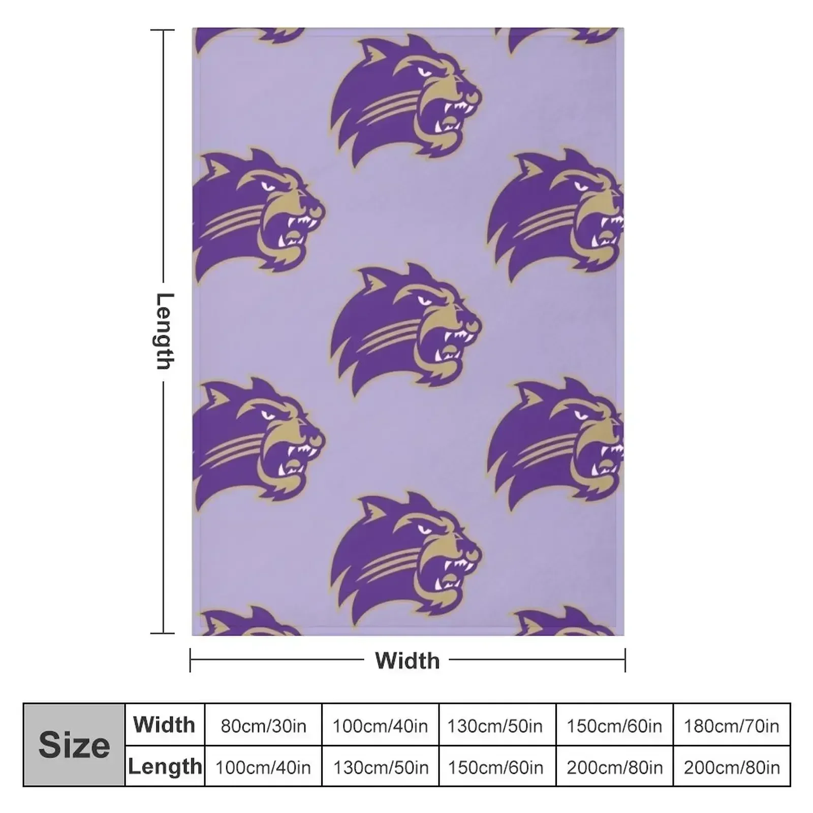 Western Carolina Catamounts Throw Blanket Soft Personalized Gift Cute Plaid Travel Blankets