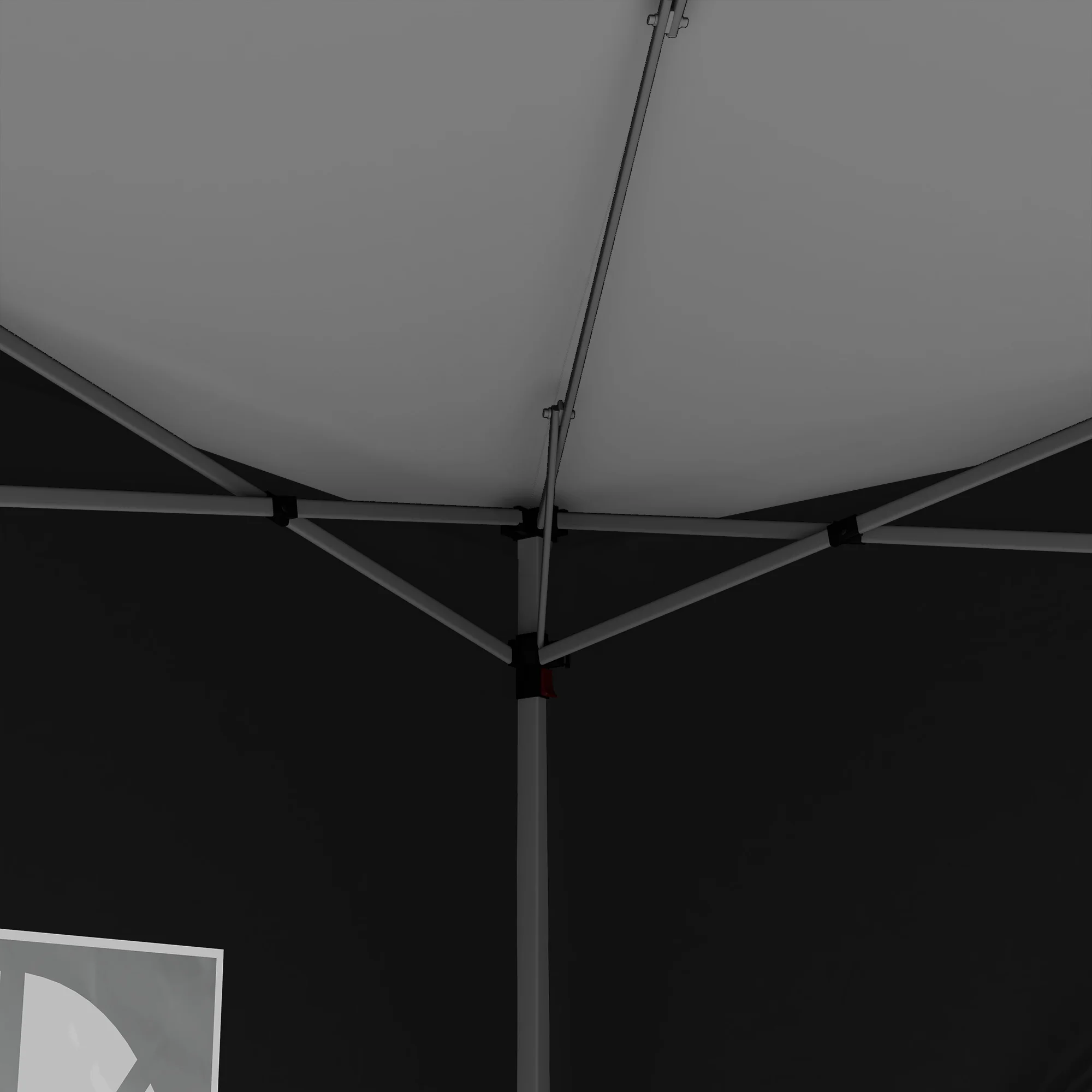 شرفة منبثقة مع حقيبة حمل ، سوداء ، مقاومة للأشعة فوق البنفسجية ، خيمة للحفلات ، مظلة تخييم ، سرادق ، 3 × 3 (م) #5