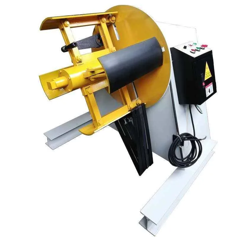 800KG Manual Hydraulic Decoiler Machine High Speed Stainless Steel Coil Punch Straightening Uncoiler Equipment