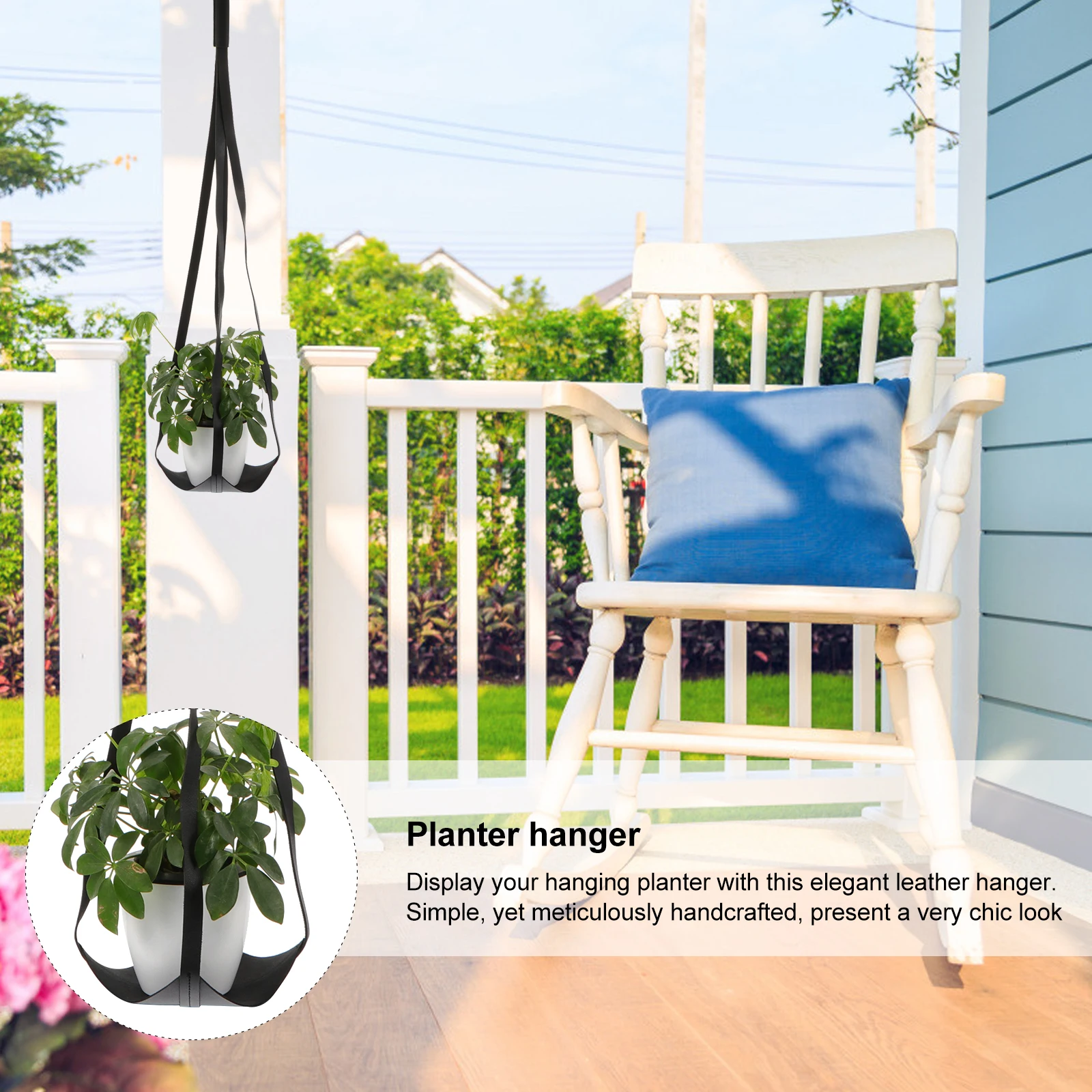 

Hanging Flower Pot Sling Pots for Plants Flowerpot Rope Hanger Floral Basket Planters Wall Indoor Orchid