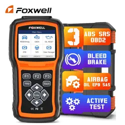 2024 FOXWELL NT630 Plus OBD2 Scanner Diagnostic Tool ABS Bleeding SRS SAS Oil Reset OBD2 Car Code Reader Bidirectional Scanner
