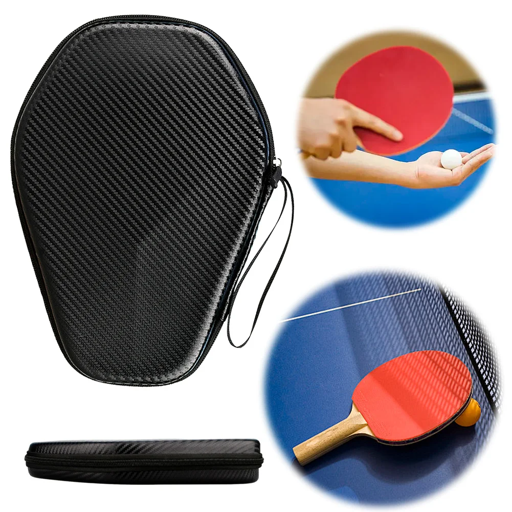 Ping Pong Paddles Case Table Tennis Racket Bag Hard Shell Ping Pong Racket Paddle Cover Bag for 2 Paddles & Multiple Balls