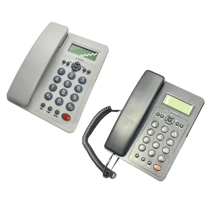 

Corded Landline Phones for Home Hotel Office Desk Corded Telephone with Display Adjustable Volume Calculator Function Dropship