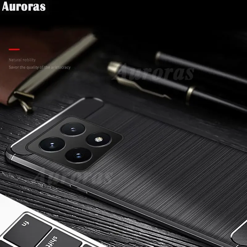 

For Infinix Hot 50i 4G 50 50i hot Case Carbon Fiber Brushed Cases For Infinix Hot 40i 40 Soft TPU Back Cover