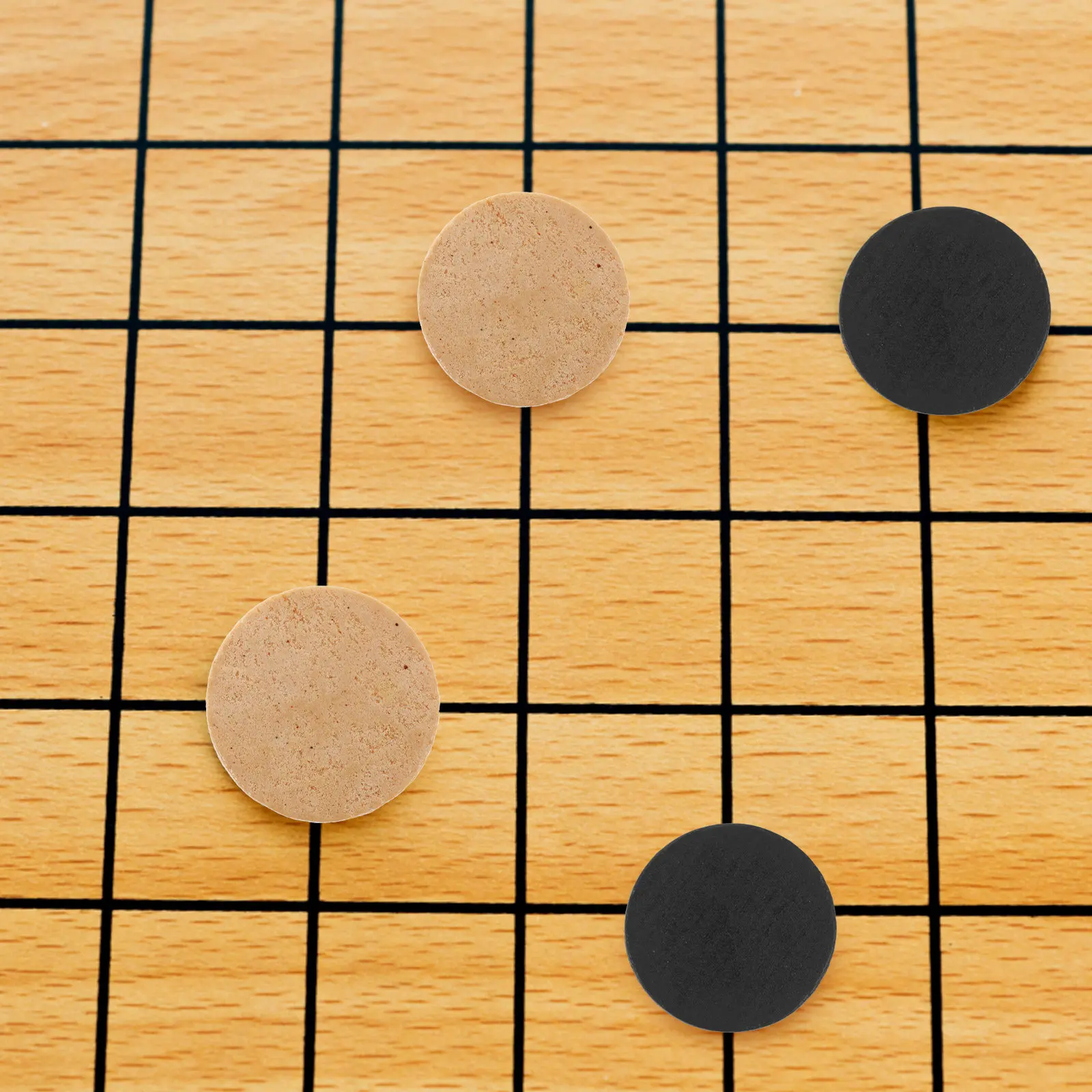 

1Set Sturdy Wooden Backgammon Pieces Replacement Set for Checkers Backgammon Chess Board Games Portable Round Pieces Travel