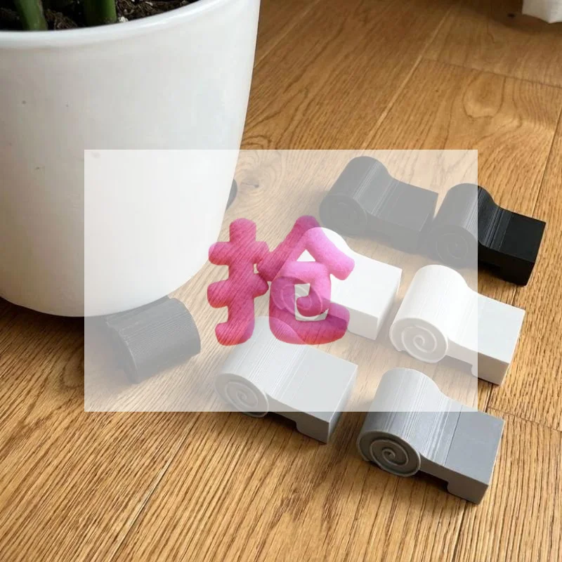 3Pcs 3D Printed Flower Pot Riser Feet Support Pad Elevator Bracket Good Drainage Prevent Root Rot For Garden Planter Container