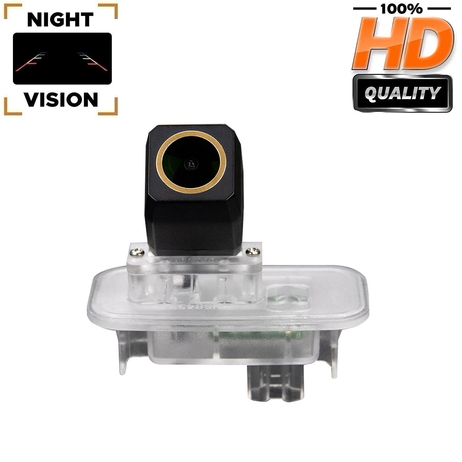 

HD 1280*720P Rear View Camera for Toyota Camry 2018-2019,Parking Night Vision License Plate Light Waterproof Golden Camera