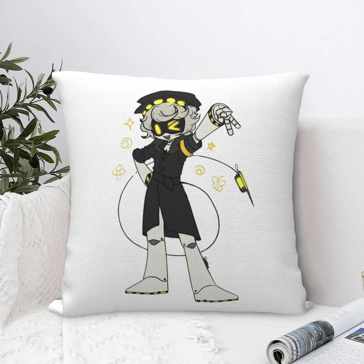 Murder Drones N Pillow Case Game Cushion Cover Vintage Zipper Decorative Pillowcase for Bed 18