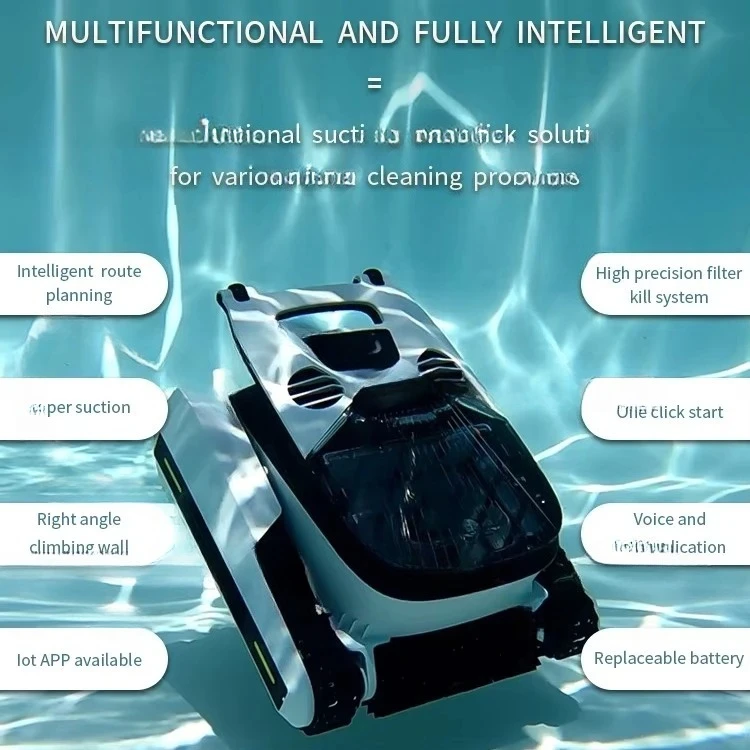 Automatic pool robot cleaner Pool vacuum cleaner Wall climbing cordless robot Pool cleaner
