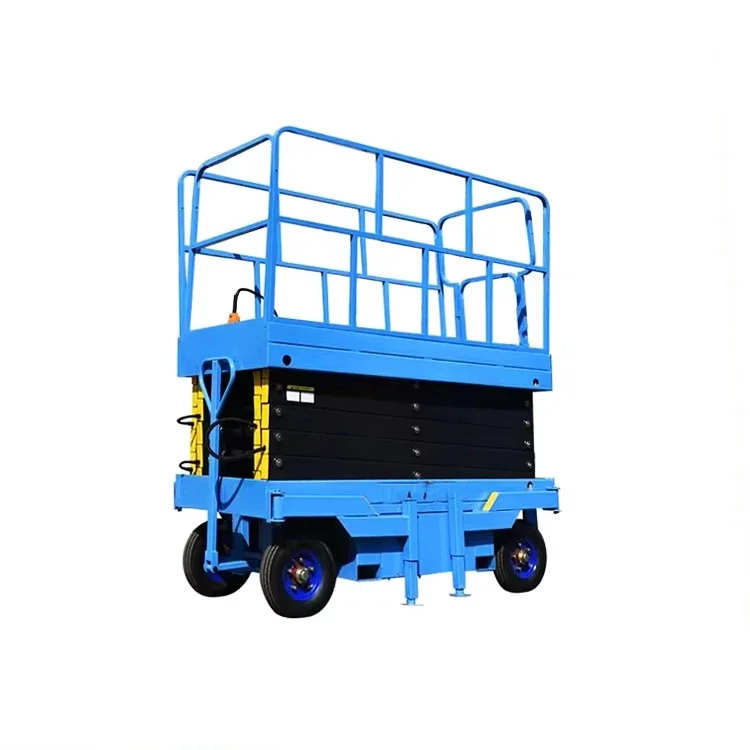 Portable Aerial Working Platform Hydraulic Electric Scissor Electric Scaffold Platform