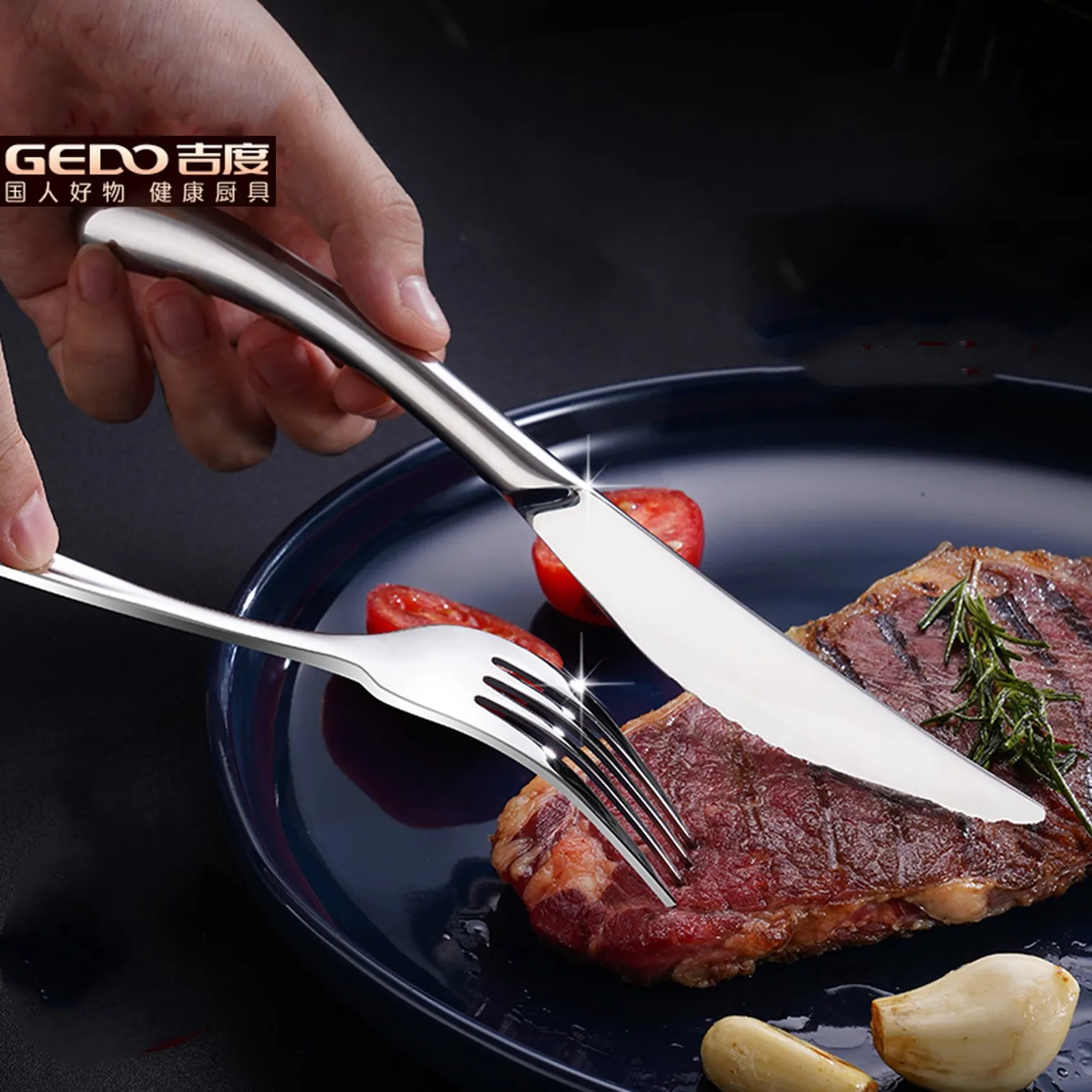 

Classic LFGB Certification 316 Stainless Steel Flatware Classical Style Fork Knife Spoon Cutlery Ultra Thick Banquet Dinnerware