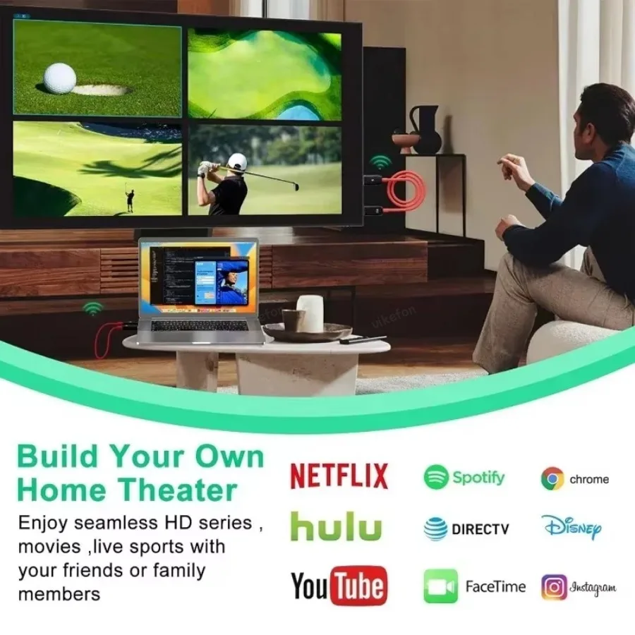 30M Wireless Transmission Video Transmitter Receiver HDMI Extender Display Adapter Cable Screen Mirror For Laptop TV Monitor