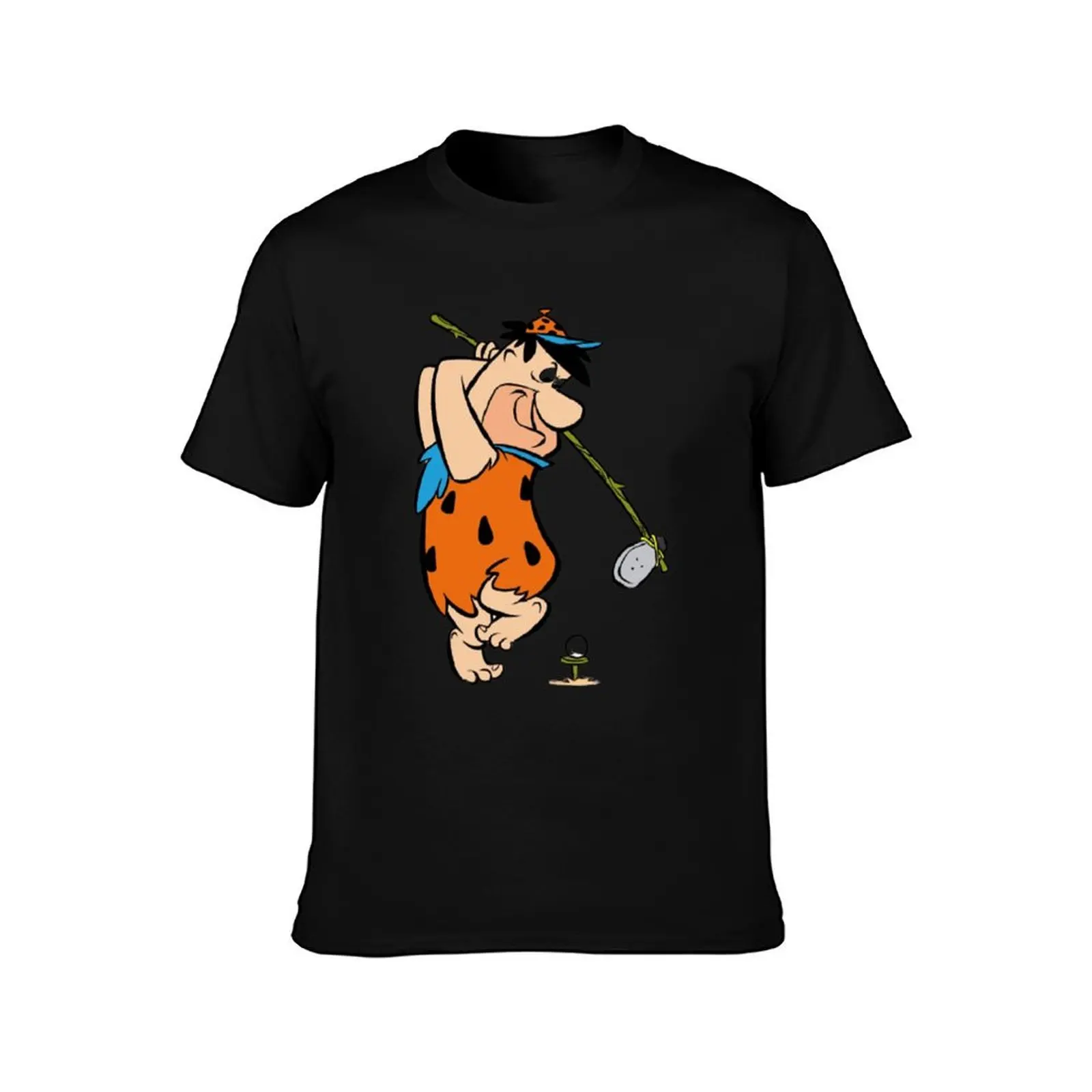 Flinstones Sticker T-Shirt plus size tops anime clothes cotton t shirt men