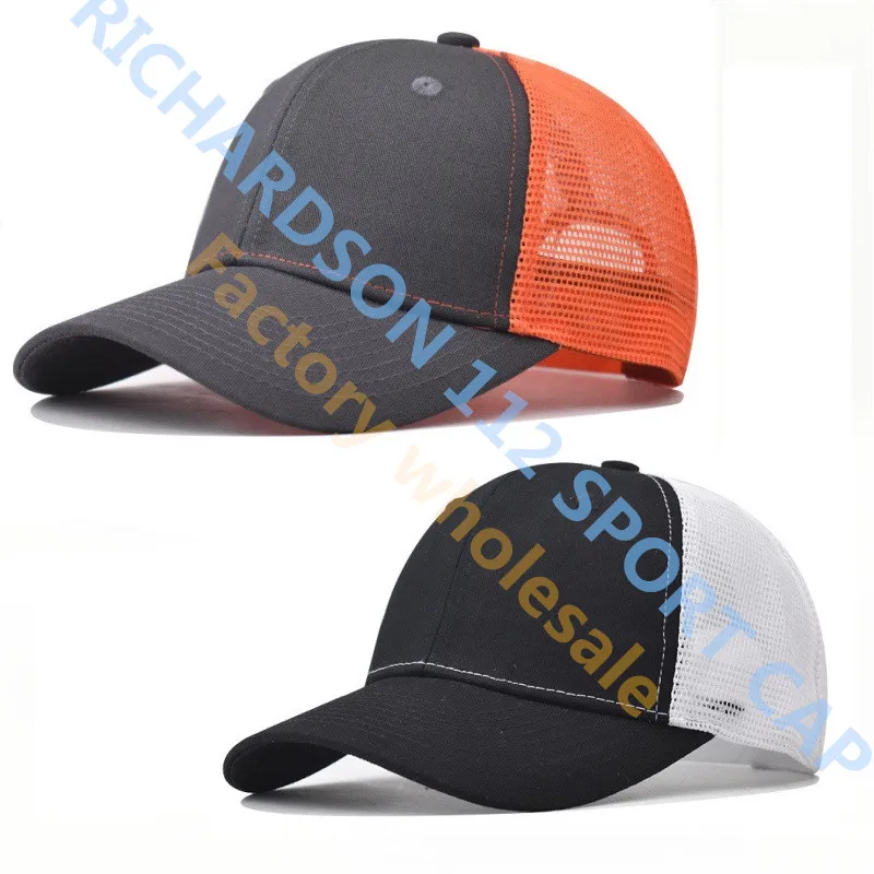 Men women casual sprots cap Breathable mesh trucker cap 112 richardson snapback hats Fishing travel hat  gorros