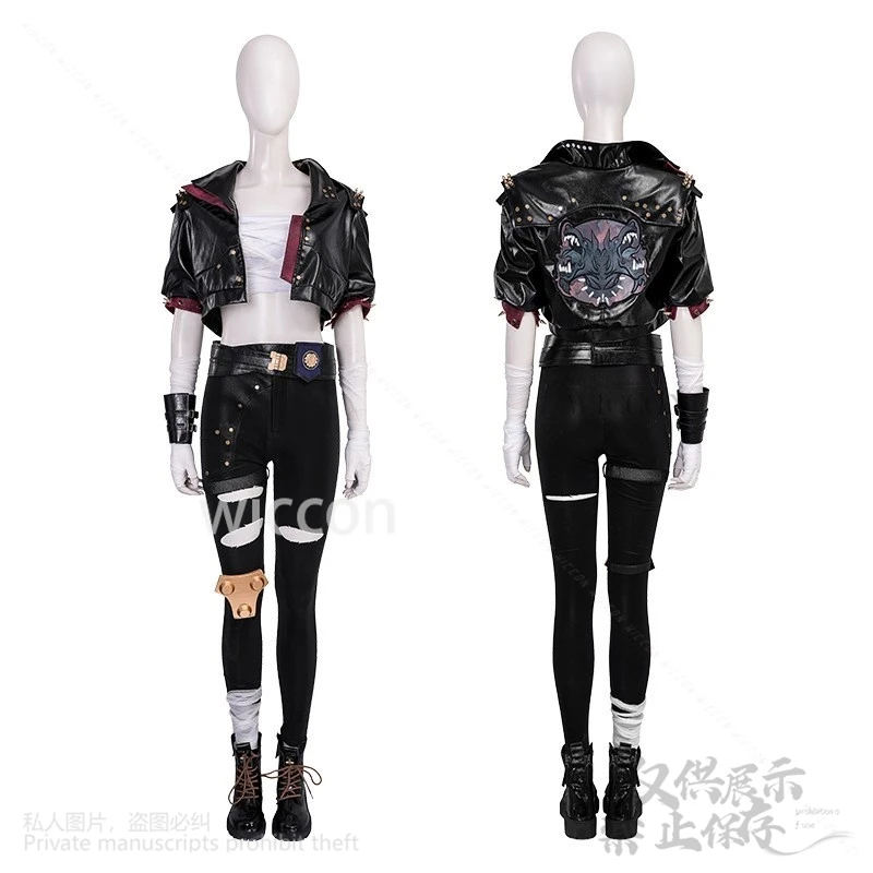 Anime Arcane League Of Legends Game LOL Cosplay Tops Coat Pants Wig Shoes Set For Girls Woman Halloween Christmas Cos Customized