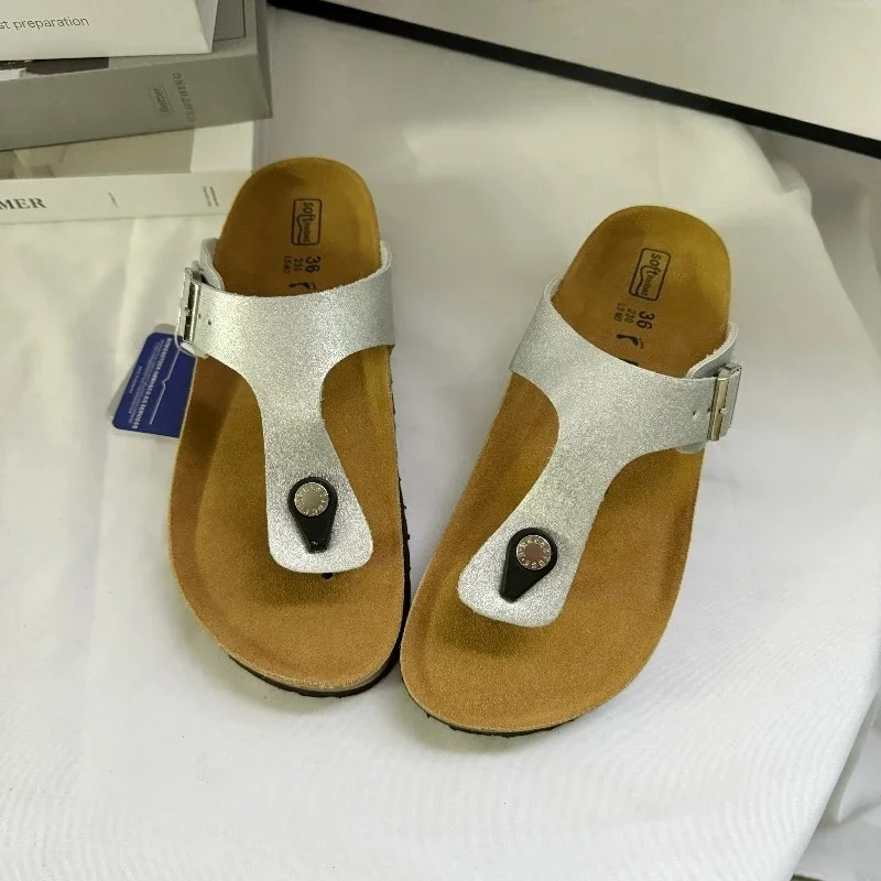 Unisex Suede Cork Mules Slippers Non-Slip Arch Support Outdoor Casual Comfortable Shoes Fashion Men Women Clogs Slip-On Design - view 6