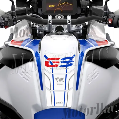 Imagen 2 del producto Pegatinas 3D R 1200/1250 GS Adv para almohadilla de depósito, calcomanías de protección de tanque de gasolina para R1250GS Adventure 2019-23 R1200GS Adv LC 2014-19