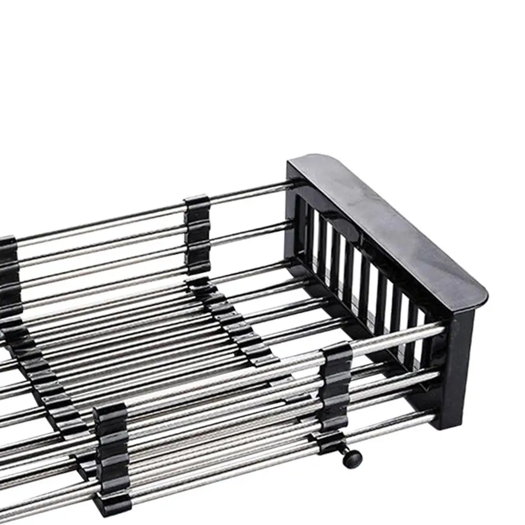 Expandable Dish Drying Rack, Over the Sink Dish Rack, In On Counter Dish Drainer , Rustproof Stainless Steel for Kitchen