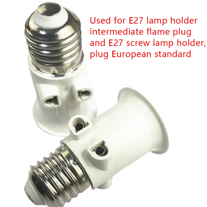 E27 Split Flame Head Converter Plug Connector E27 Bulb Adapter Lamp Holder Base Socket Conversion Lighting Accessories