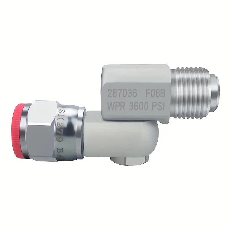 

Поворотное соединение безвоздушного распылителя, совместимое с Graco 235486, резьбой 7/8 дюйма, вращение на 180 градусов. Подходит для аксессуаров для распылителей.