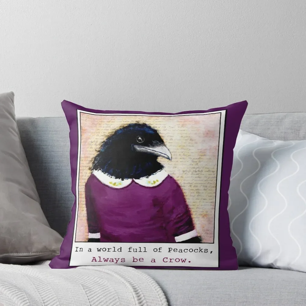 Veronica - Always Be a Crow Throw Pillow Cushions For Children Luxury Pillow Cover pillow