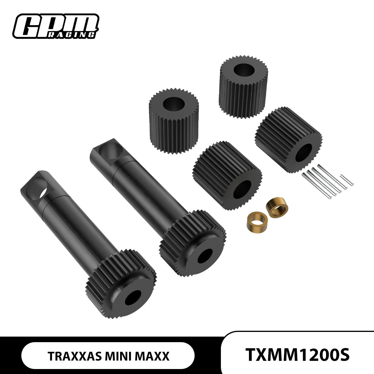 

GPM 20Cr Carbon Steel Front/Rear Differential Gear Set For TRAXXAS Mini Maxx