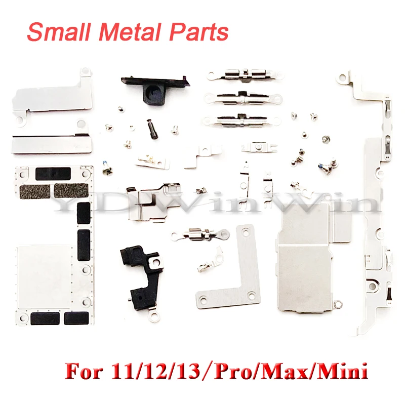 Full Set Internal Holder Bracket Shield Plate Kit Small Metal Parts For iPhone 11 12 13 14 Pro Max Mini Accessories Replacement