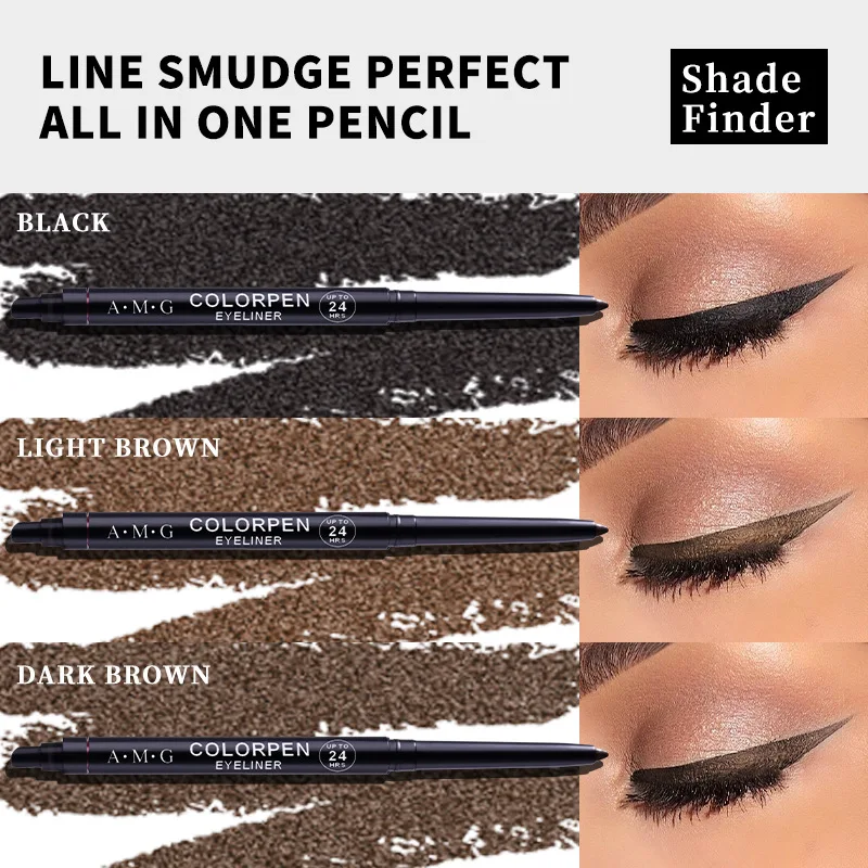 Lasting Smooth Matte Waterproof Anti Smudge, Easy To Rotate Eyeliner Pen, Eye Makeup