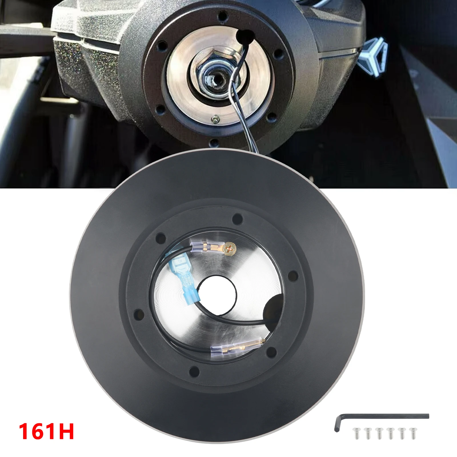 

Адаптер-короткая втулка (босс-кит) для рулевого колеса 161H из алюминия для Ford Ranger F150 F250 F350 1992-1997 годов QR048