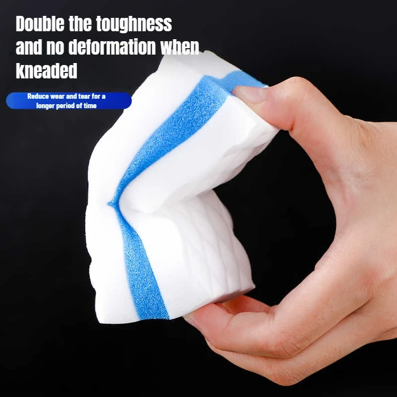 Heavy Duty Scrubber Sponge for Kitchen Cleaning, Dual Layer Dish Sponge for Tough Stains, Car Interior Cleaning Sponge,