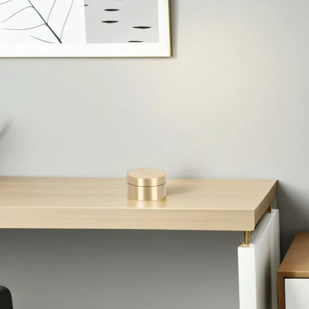 

Медный уличный герметичный водонепроницаемый круглый латунный аптечка, контейнер для хранения ювелирных изделий, пресс-папье, многофункциональный подарок на память