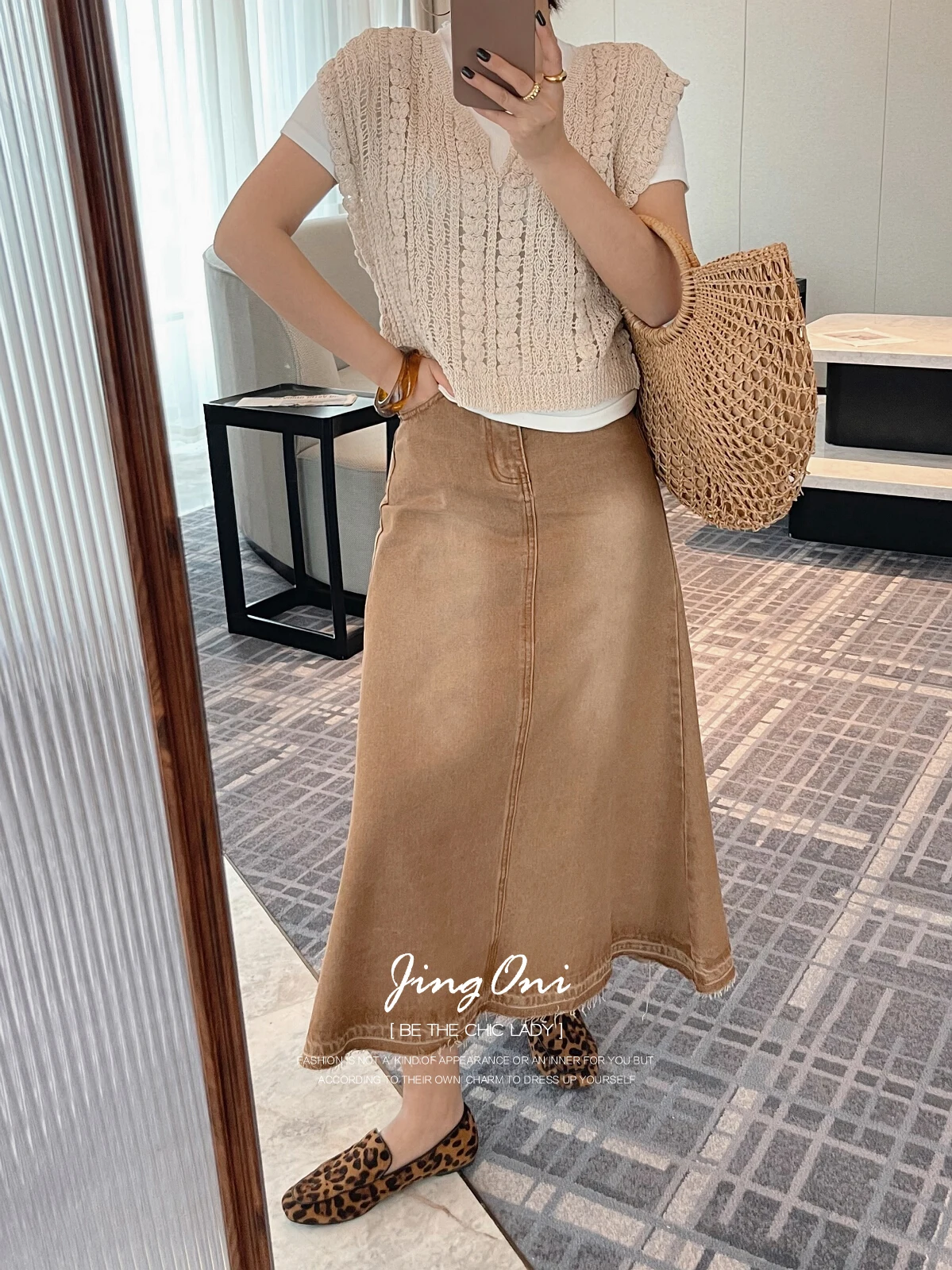 Denim Flare Trumpet Long Skirt Y2k Woman Clothing 2024 Spring Summer Korean Fashion Style Vintage High Waist Jeans Dress Lolita