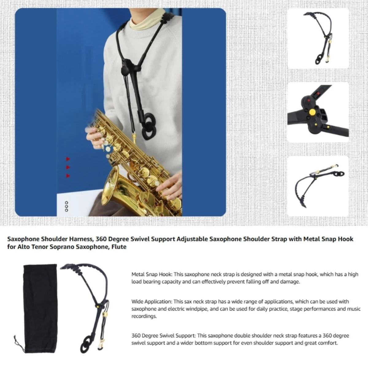 Thumbnail 4 - #4 Latest Saxophone Accessories Offers