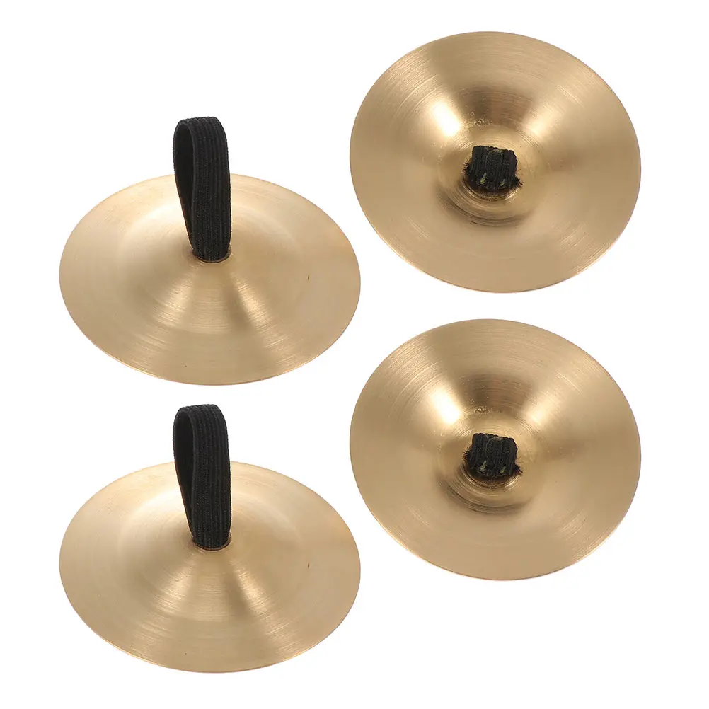 

2pcs Copper Finger Cymbals Kids Musical Instruments Durable Safe For Children Dance Belly Party Mini Percussion Instruments
