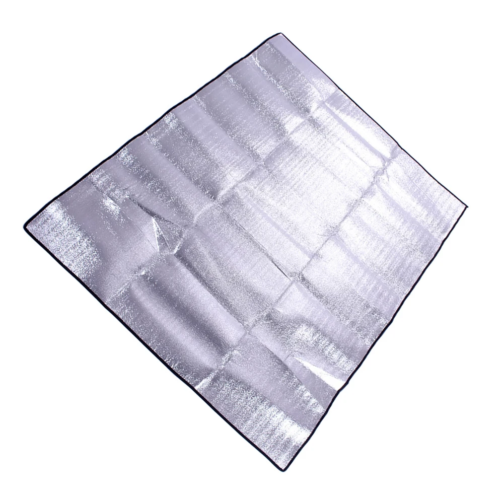 1pc Picnic Blanket 200x200cm Moisture-Proof Aluminium Foil Sleeping Mat For Camping Picnic Blanket Waterproof Camping Supplies