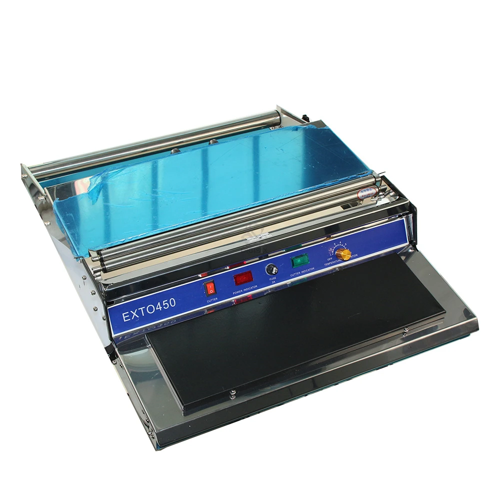 Manual Transparent film wrapping machine manual wrapping machine for meet, fruit, food HW-450