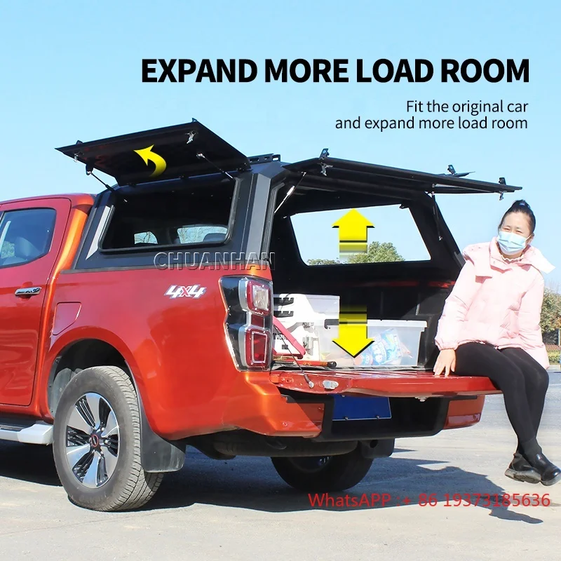 Pickup Tonneau Cover Truck Bed Hardtop Topper Aluminum Truck Dmax Canopy for ford  2021-2022 ford Ranger Wildtrak nissan Navara