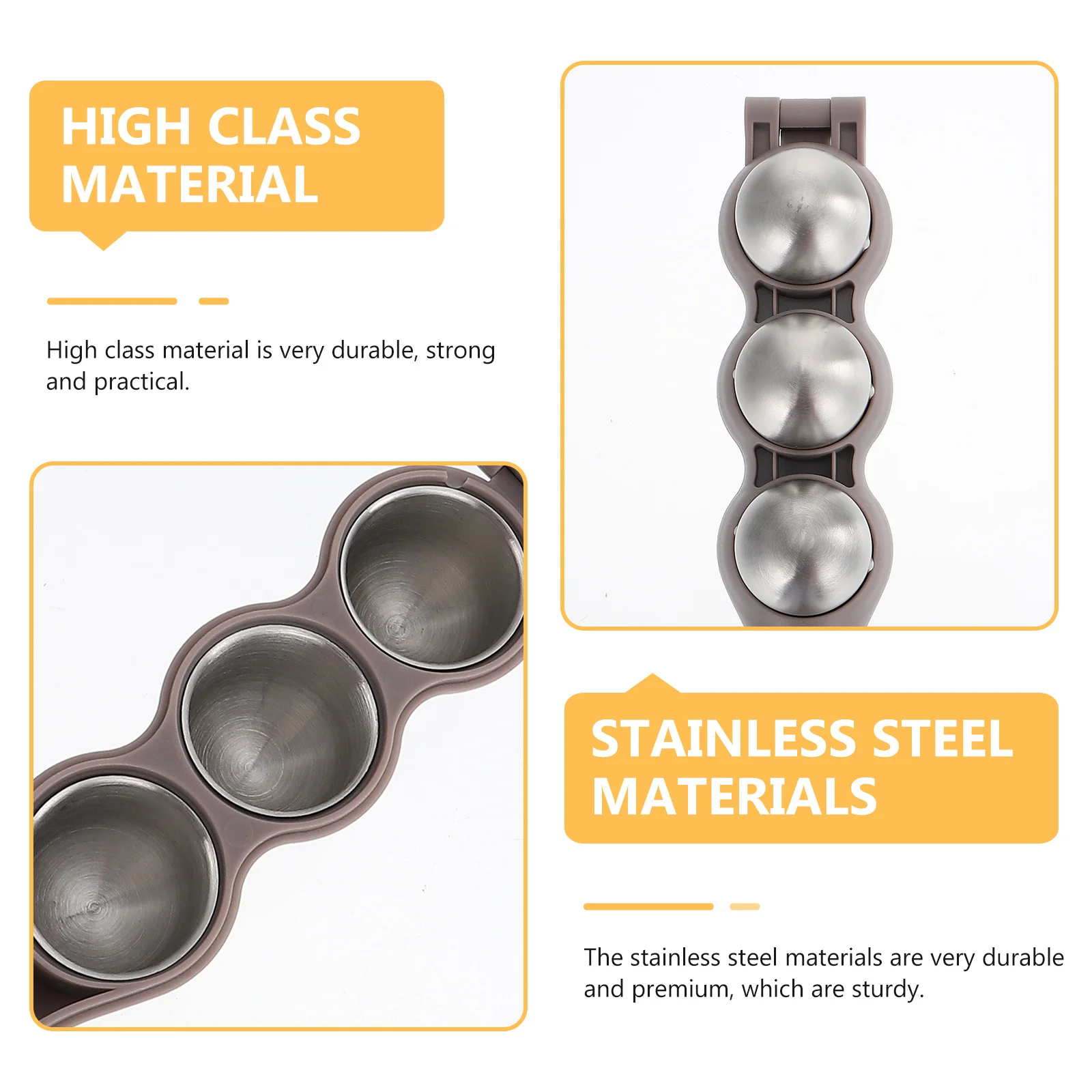 

1 set 1 Set Rice Ball Mold Stainless Steel Diy Kitchen Tool Bento Making Kit Rice Ball Maker Shaking Mold Kitchen Accessories