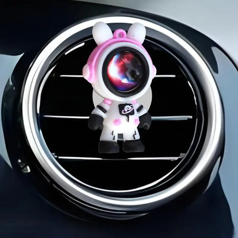 Vent Clips Air Freshener Cartoon Rabbit Ear Astronaut Vent Clips Diffuser For Car Odor Fighter Automotive Fragrance Decoration