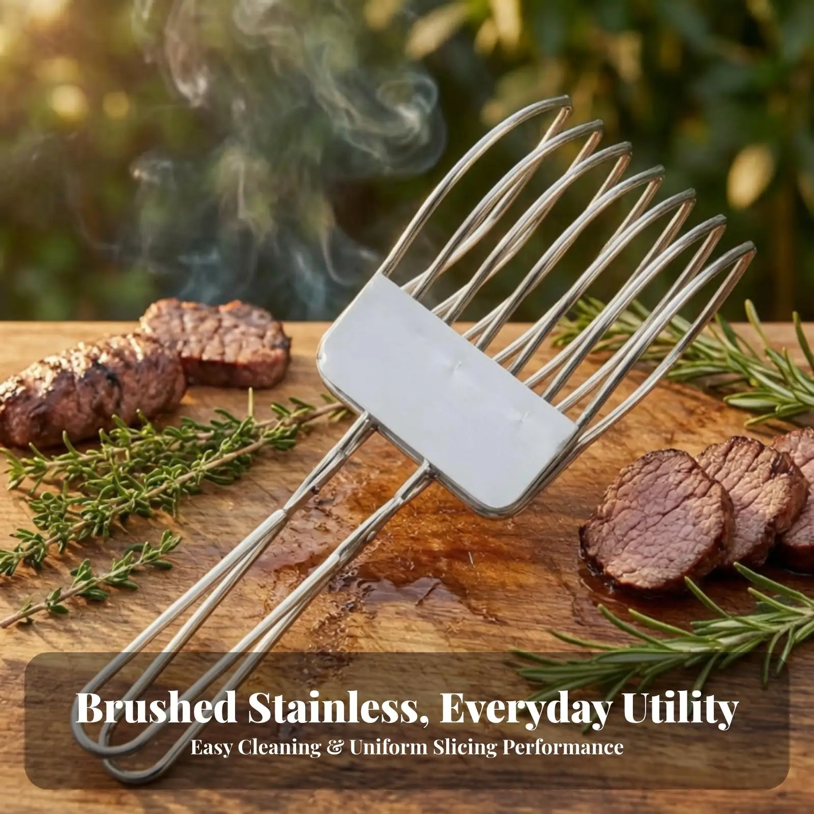 Precision Stainless Steel Slicer with Wire Frame Head for Firm Grip During Kitchen Knife Cutting Tasks