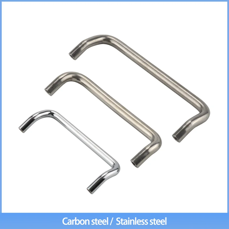 304 Stainless Steel or Carbon Steel New Model Inner Thread Double Bend Sloping Handle Circular Shape Made of Angle Handle