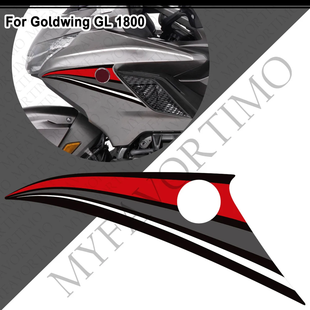 Moto Per Honda Goldwing Gold wing GL1800 F6B Corpo Parafango Borsette Protector Rilievo del Carro Armato Adesivi Decalcomanie Parabrezza 2018 - 2024