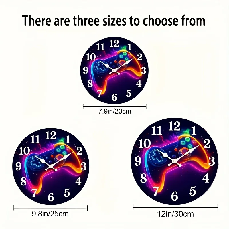 Cyberpunk Style Round Wall Clock Featuring a Silent Mechanism Doesn'T Tick Perfect for Home Decoration During Holidays Gift