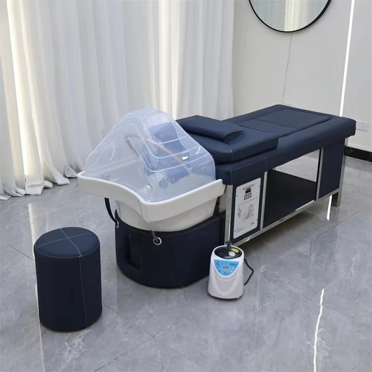 Sauna Table Head Spa Salon Massage Table Japeness Good Quality Shampoo Bed Customized Color Voltage logo