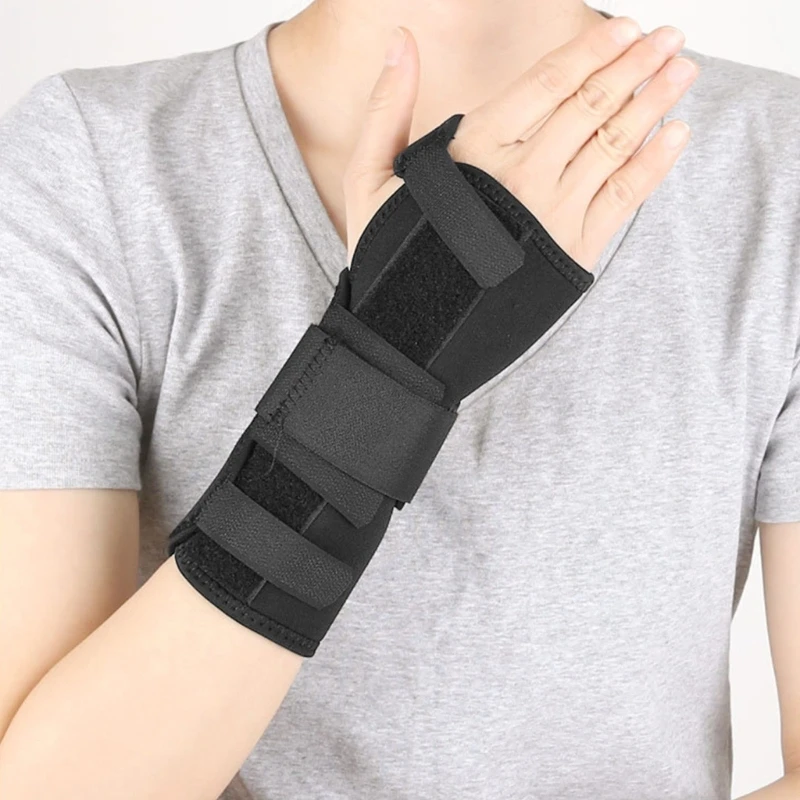   Wrist Wrap Hand Wrist Brace Built in Metal Splint Fit onLeft OR Right Hands